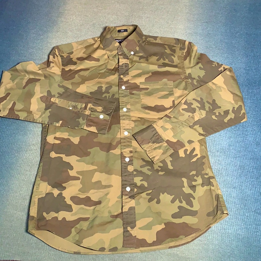 J Crew slim shirt CAMO